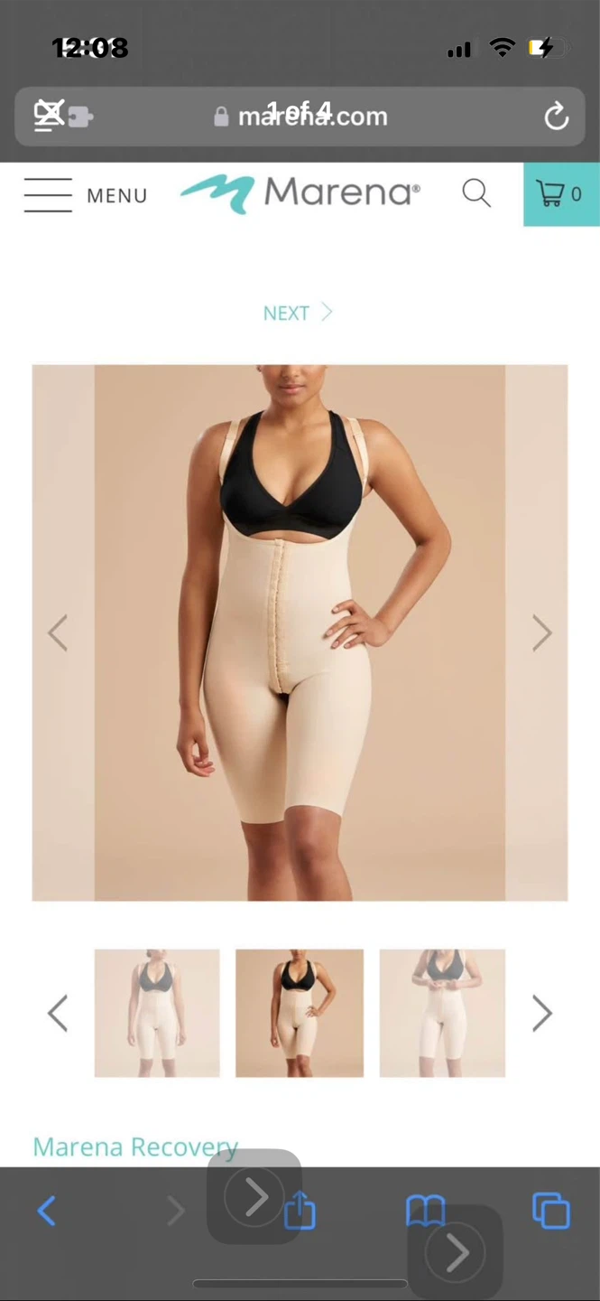 Marena Recovery Girdle with High Back - Short Length