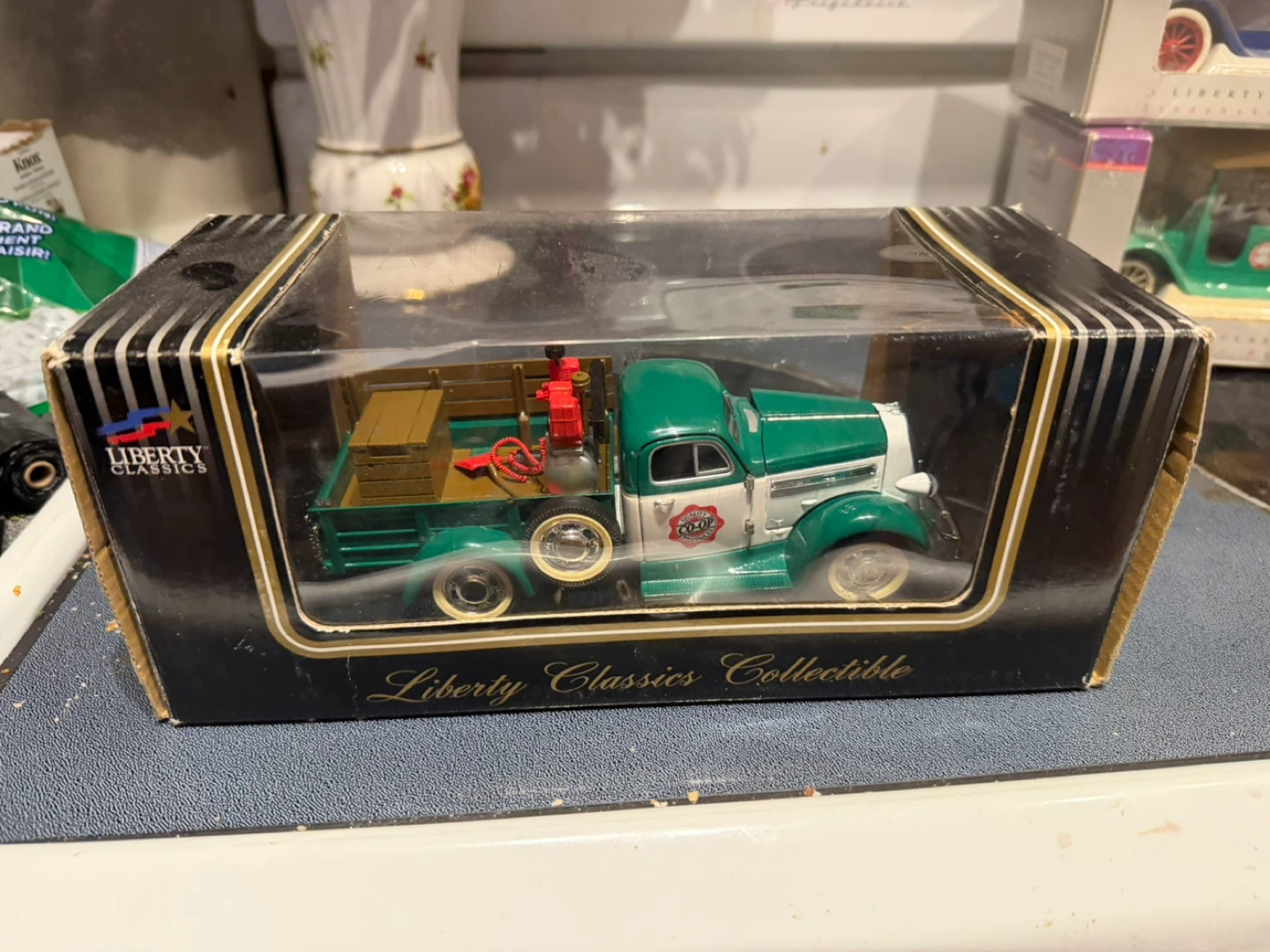 Die cast classic trucks and Elvis’s planes and cars