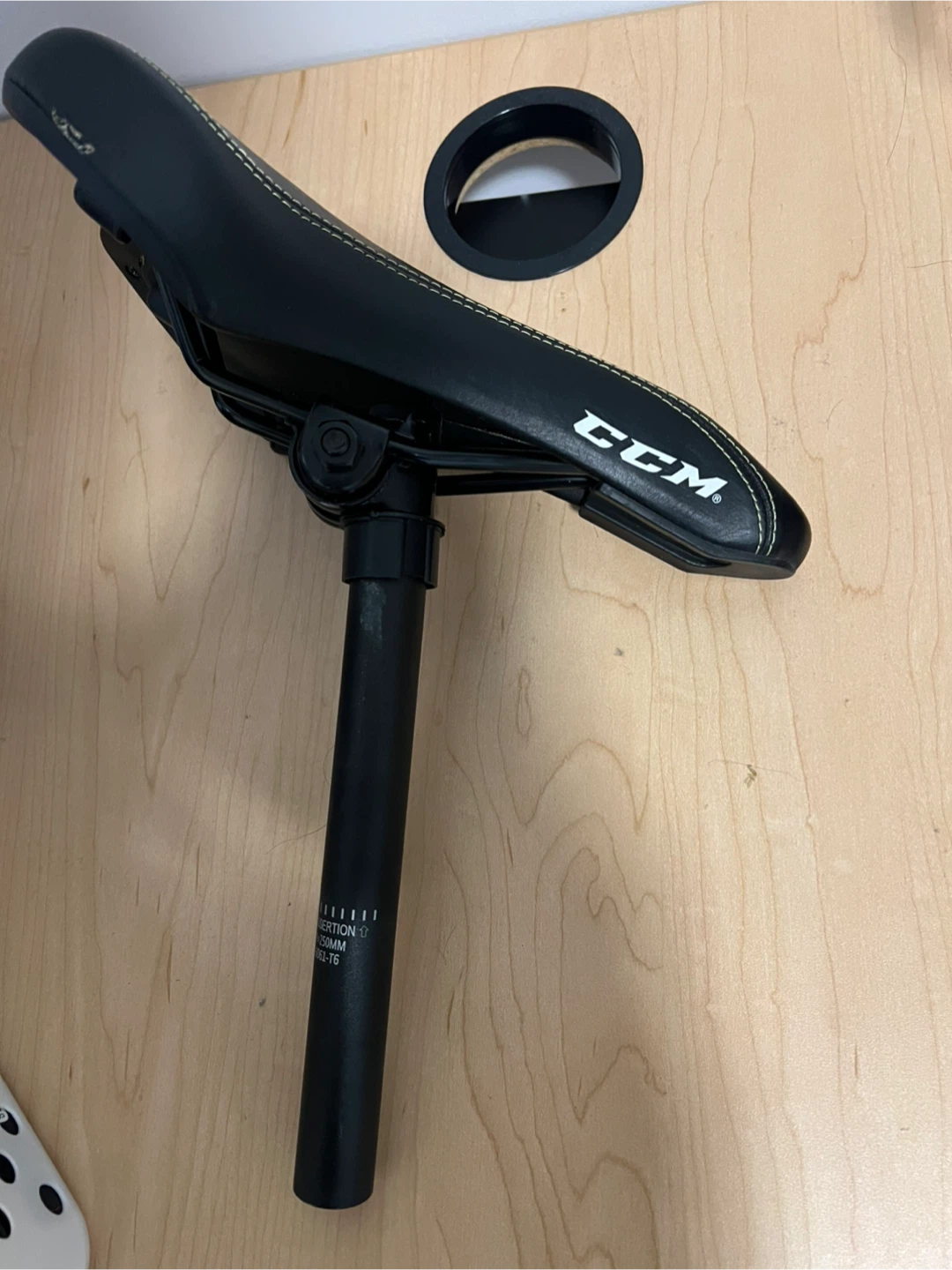 CCM Bike Seat and Post 25.4mm x 250mm