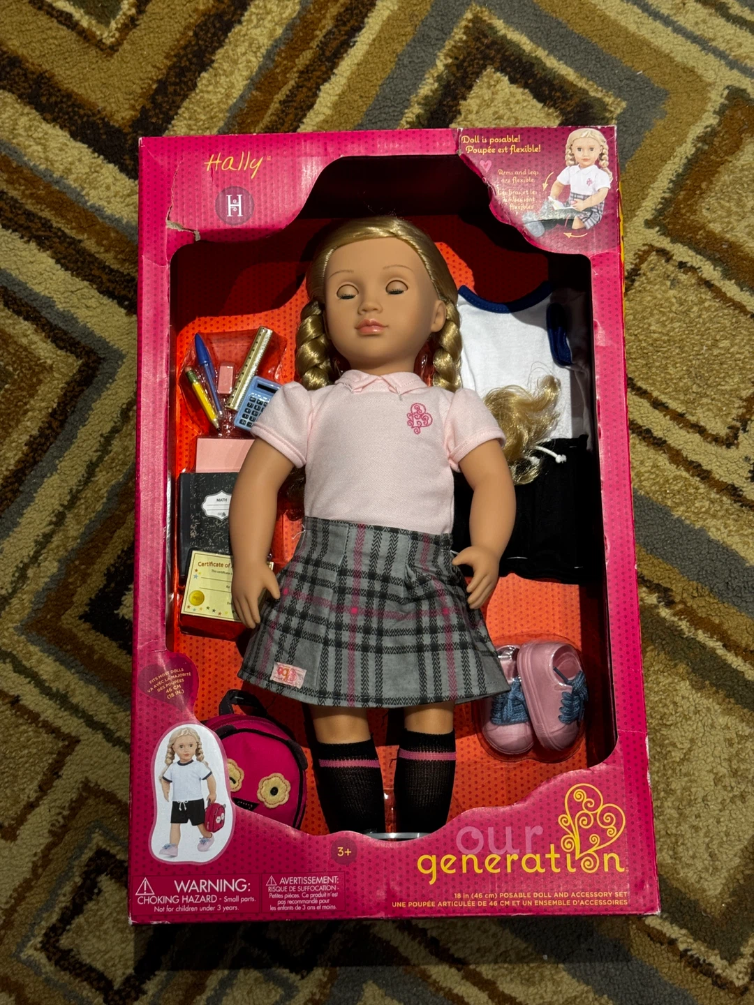 Our Generation Hally 18" Doll & Accessory Set