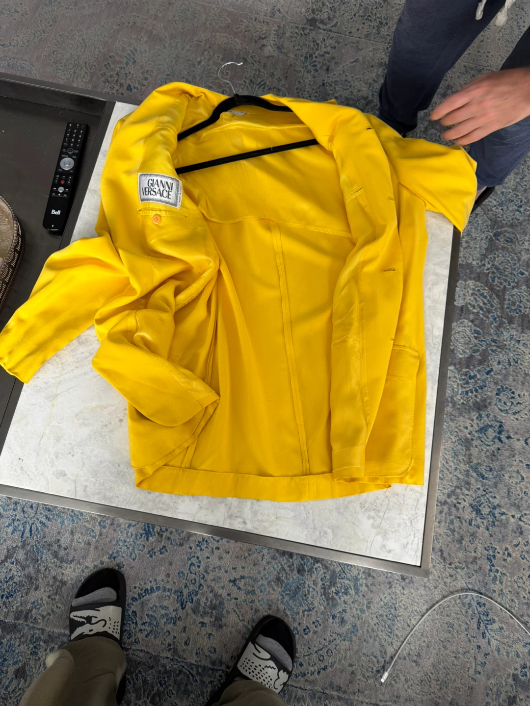 Gianni Versace Yellow Designer Jacket / Blazer – Medium - photo 2