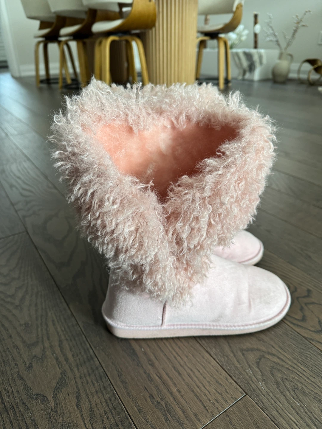 Pink Faux Fur Lined Boots - photo 2