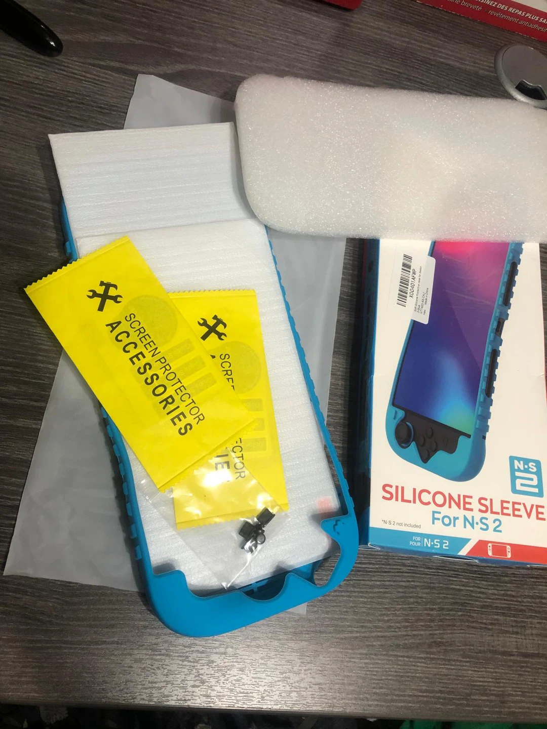 Blue Silicone Sleeve for N-S 2 with Screen Protector Accessories