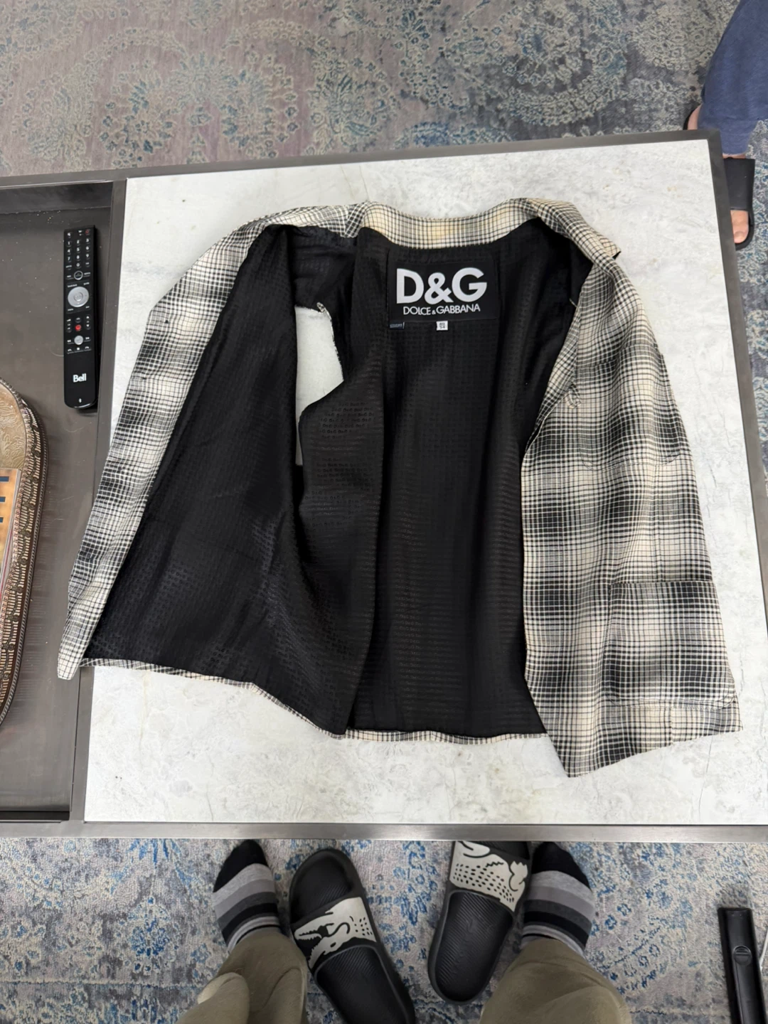 D&G Dolce & Gabbana Designer Plaid Vest – Made in Italy (Medium)