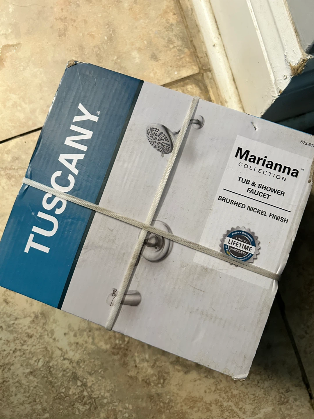 Tuscany Marianna Collection Tub & Shower Faucet - Brushed Nickel