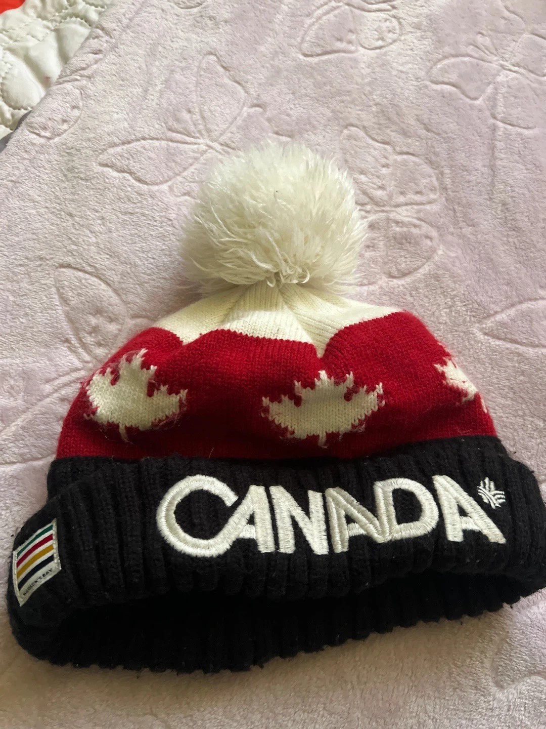 HBC Canada winter hat with white Pom pom🧡