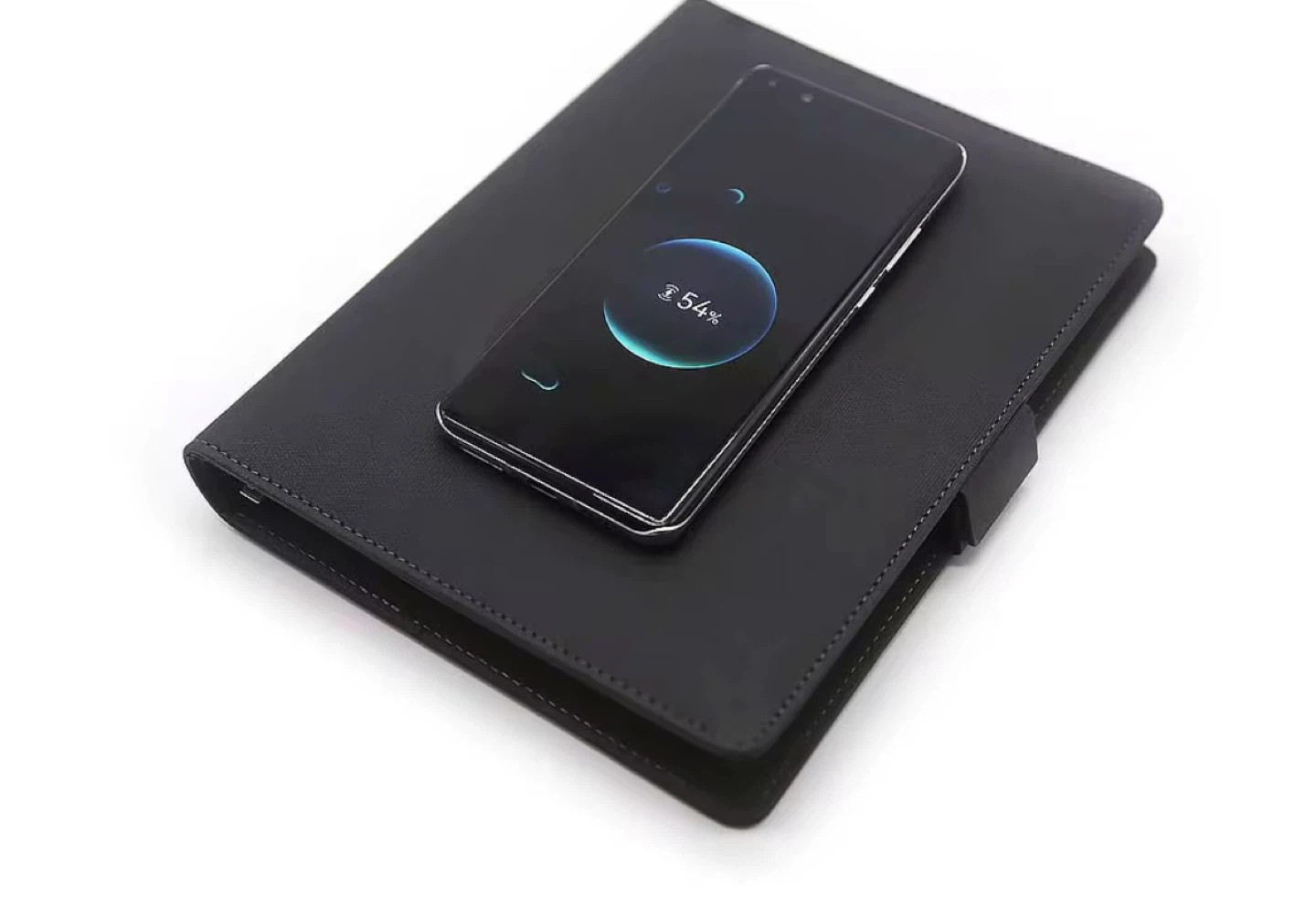 Black Tech Organizer Folio with Wireless Charging - photo 5