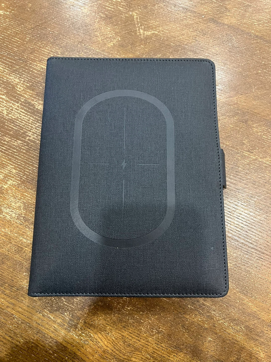 Black Tech Organizer Folio with Wireless Charging - photo 3
