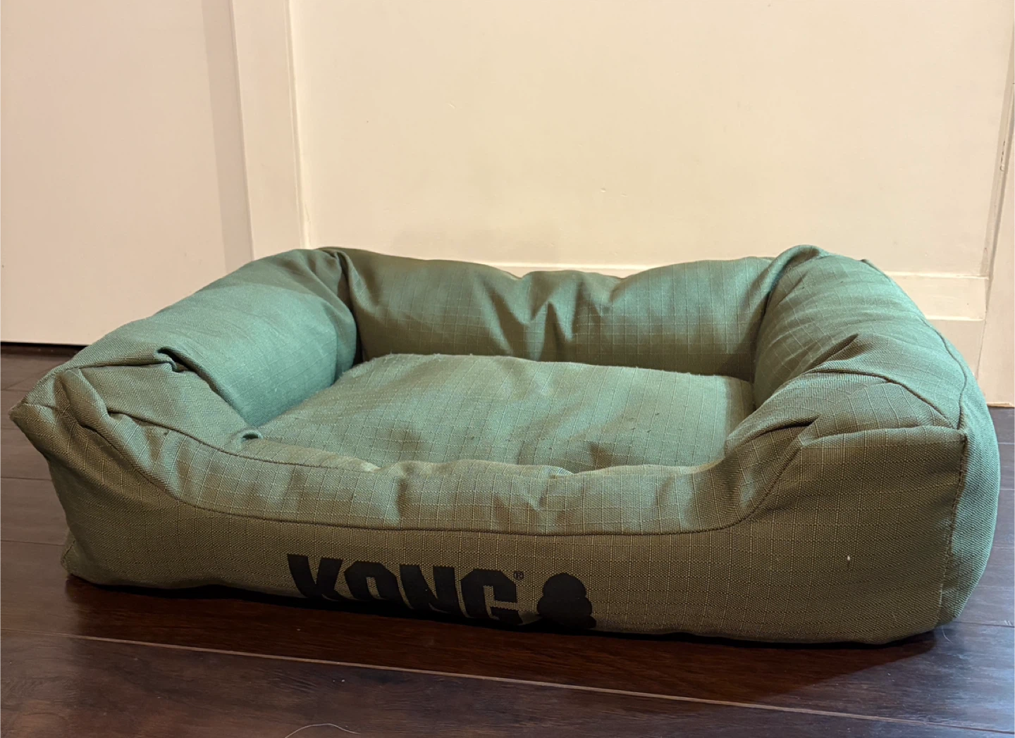 KONG 4-Sided Cuddler Dog Bed — Olive Green (Medium)