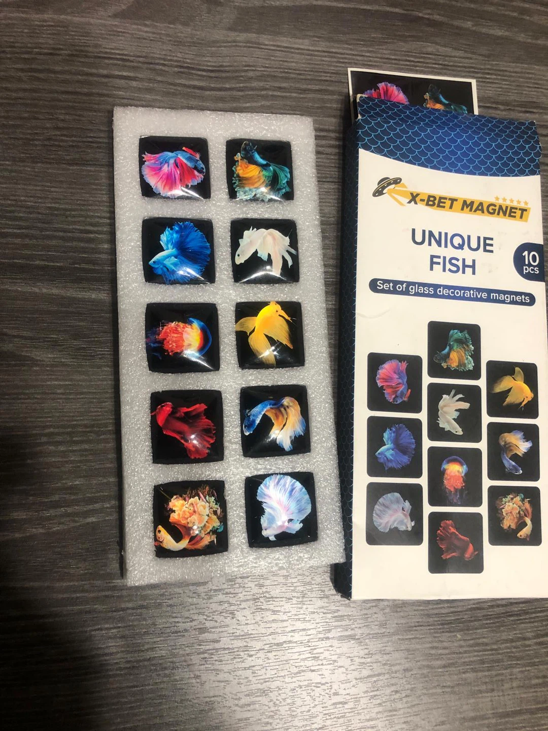 X-Bet Magnet Unique Fish Set of 10 Glass Decorative Magnets - photo 5