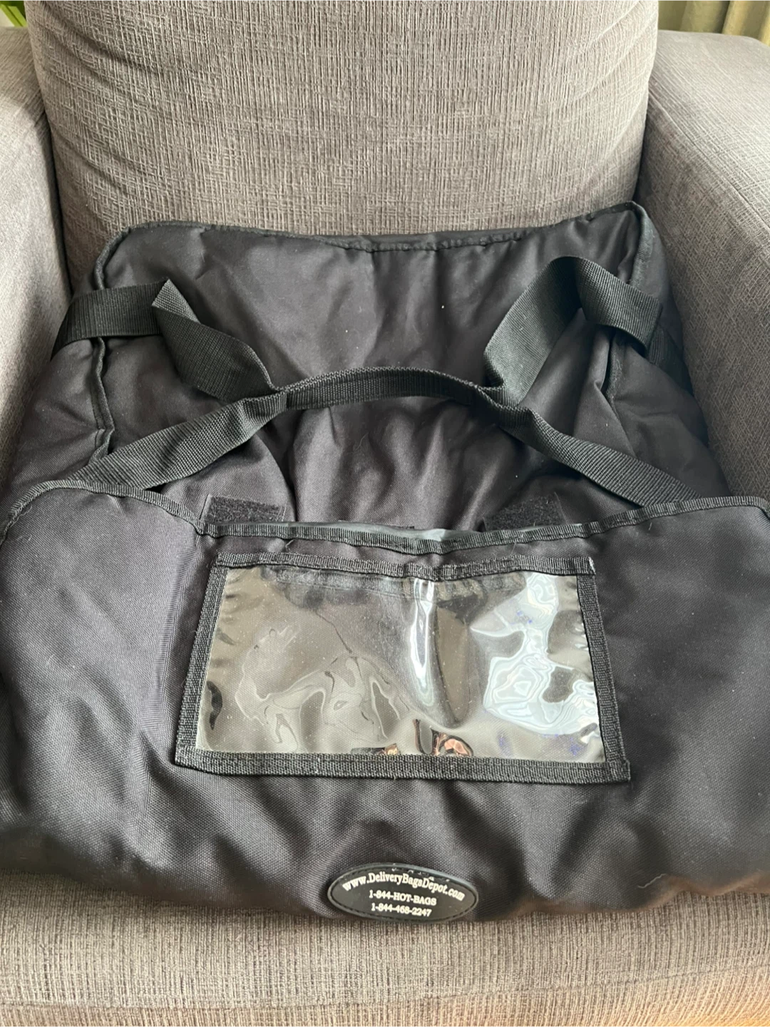 Delivery Bag Insulated Food Pizza Carrier Black - photo 4