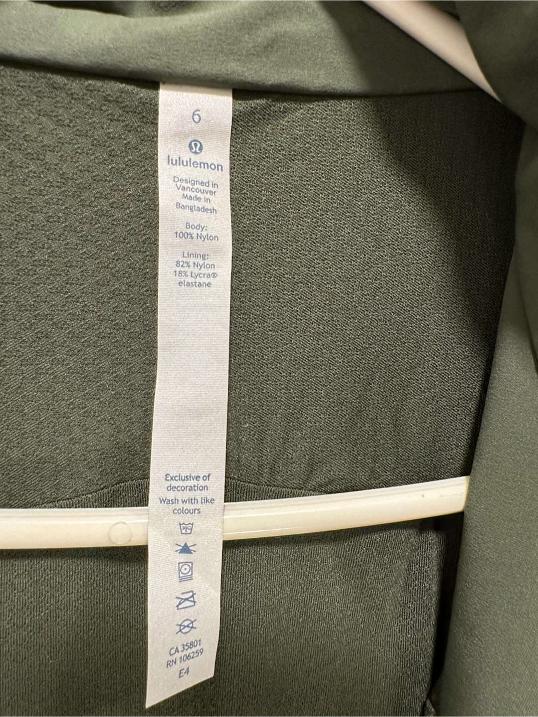 Lululemon Green Hooded Jacket Size 6 - photo 3