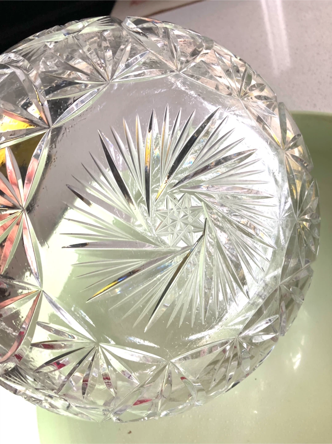 Large Bohemian Crystal  Bowl - photo 2