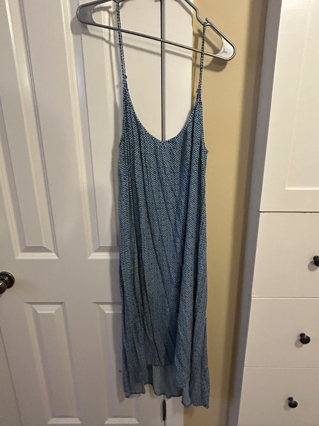 Blue & White Patterned Sundress