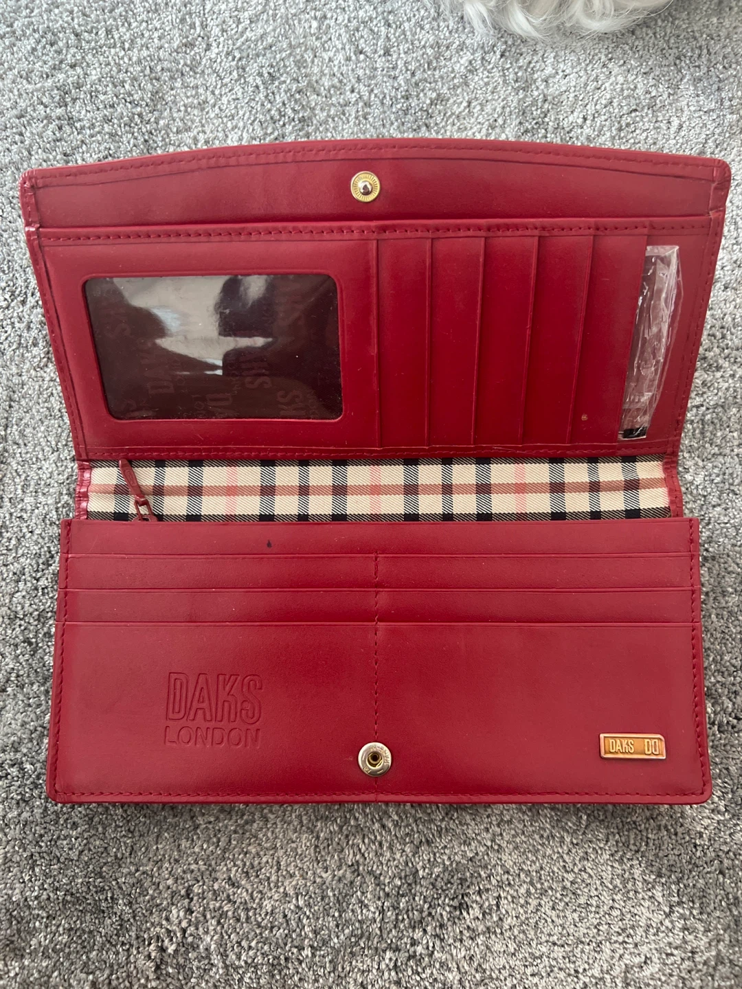 DAKS LONDON Plaid Leather Wallet - photo 3