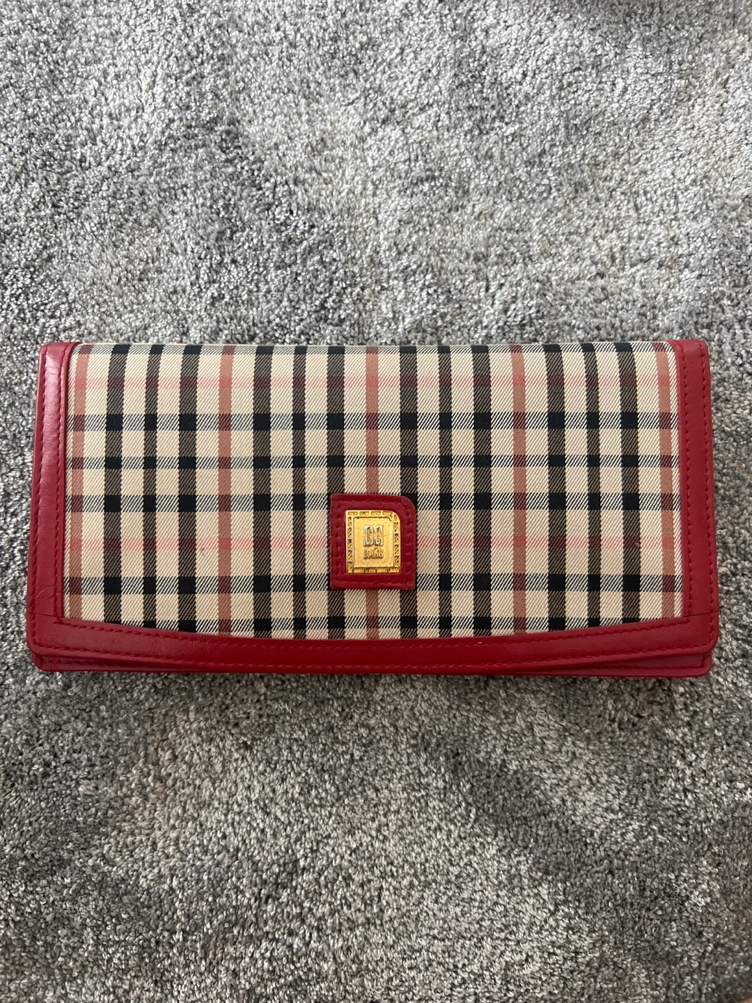 DAKS LONDON Plaid Leather Wallet