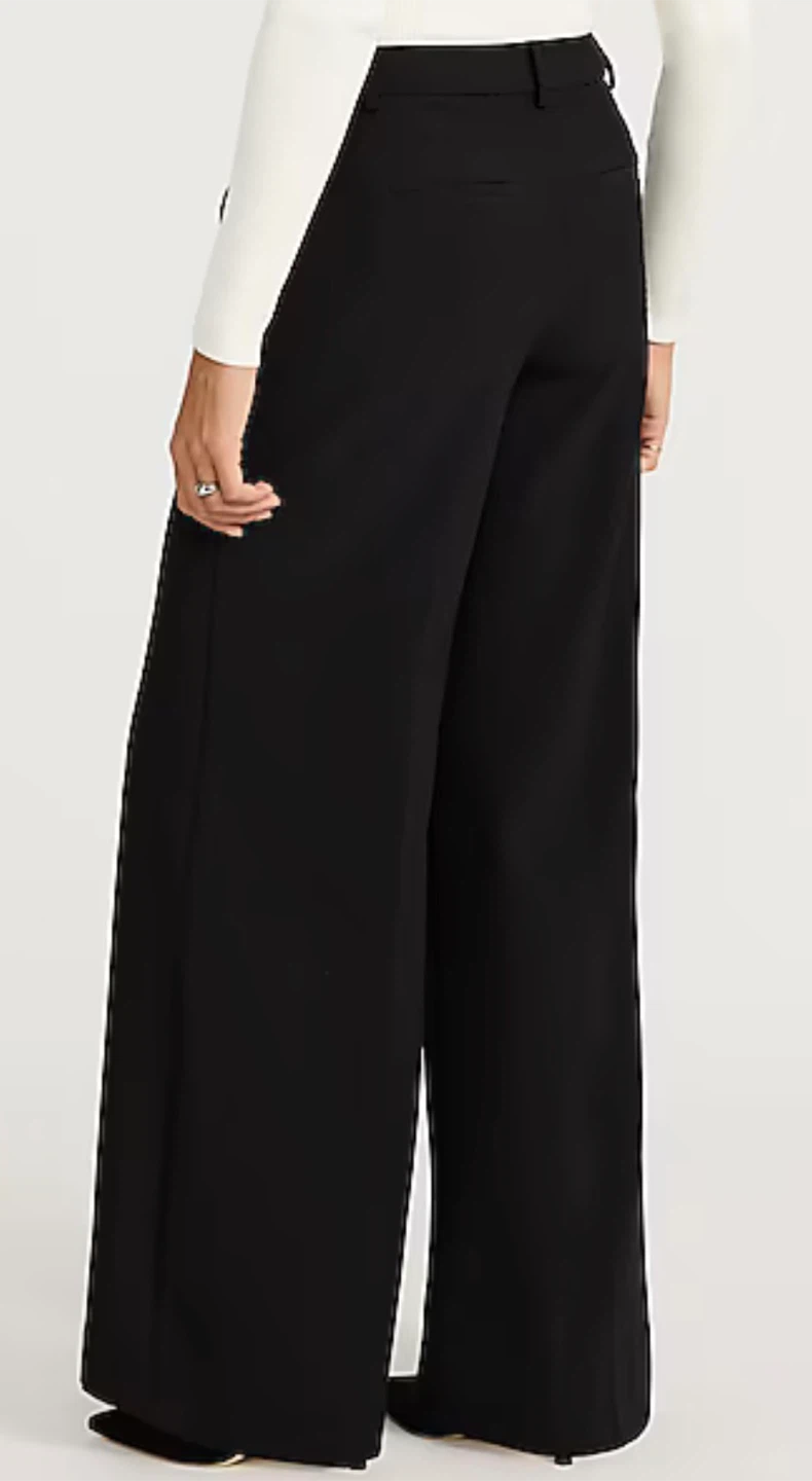 by nine Black Wide Leg Pants Size M - photo 2