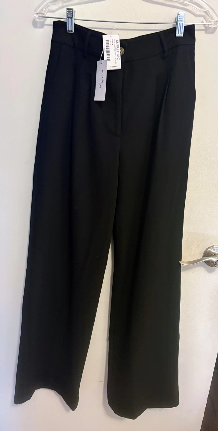 by nine Black Wide Leg Pants Size M