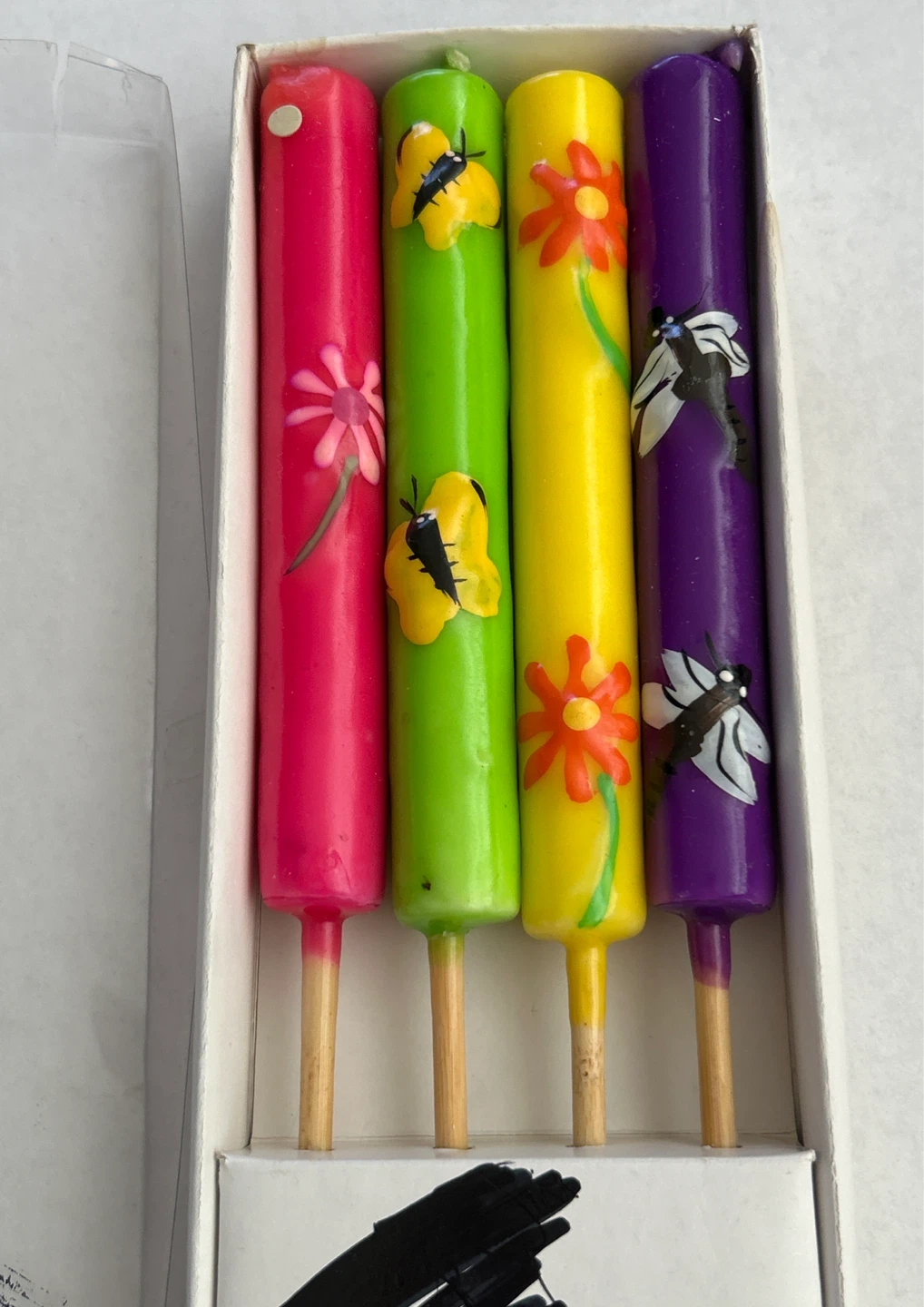 Set of 4 Decorative Citronella Candles