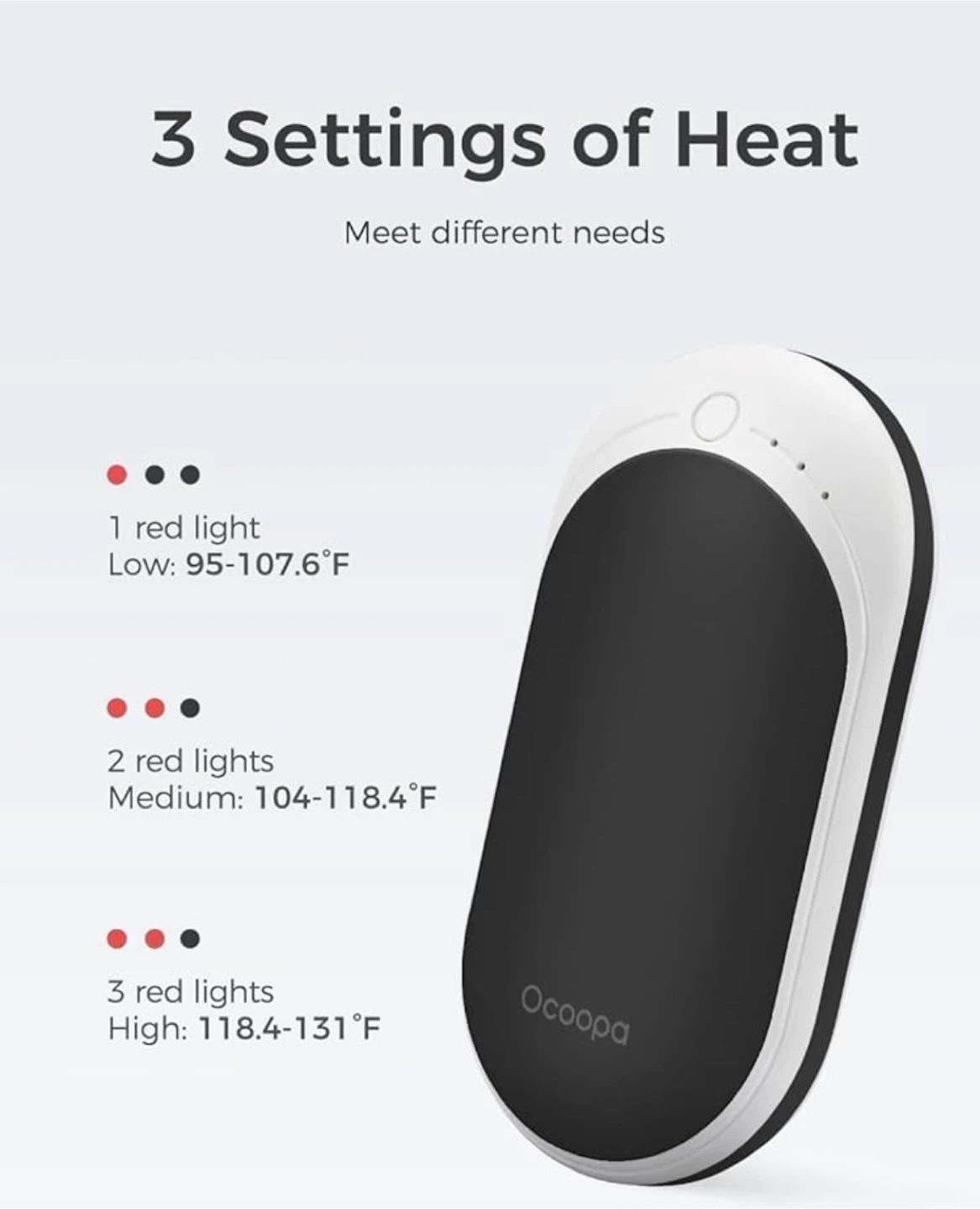 Ocoopa 5200mAh Rechargeable Hand Warmer - photo 3