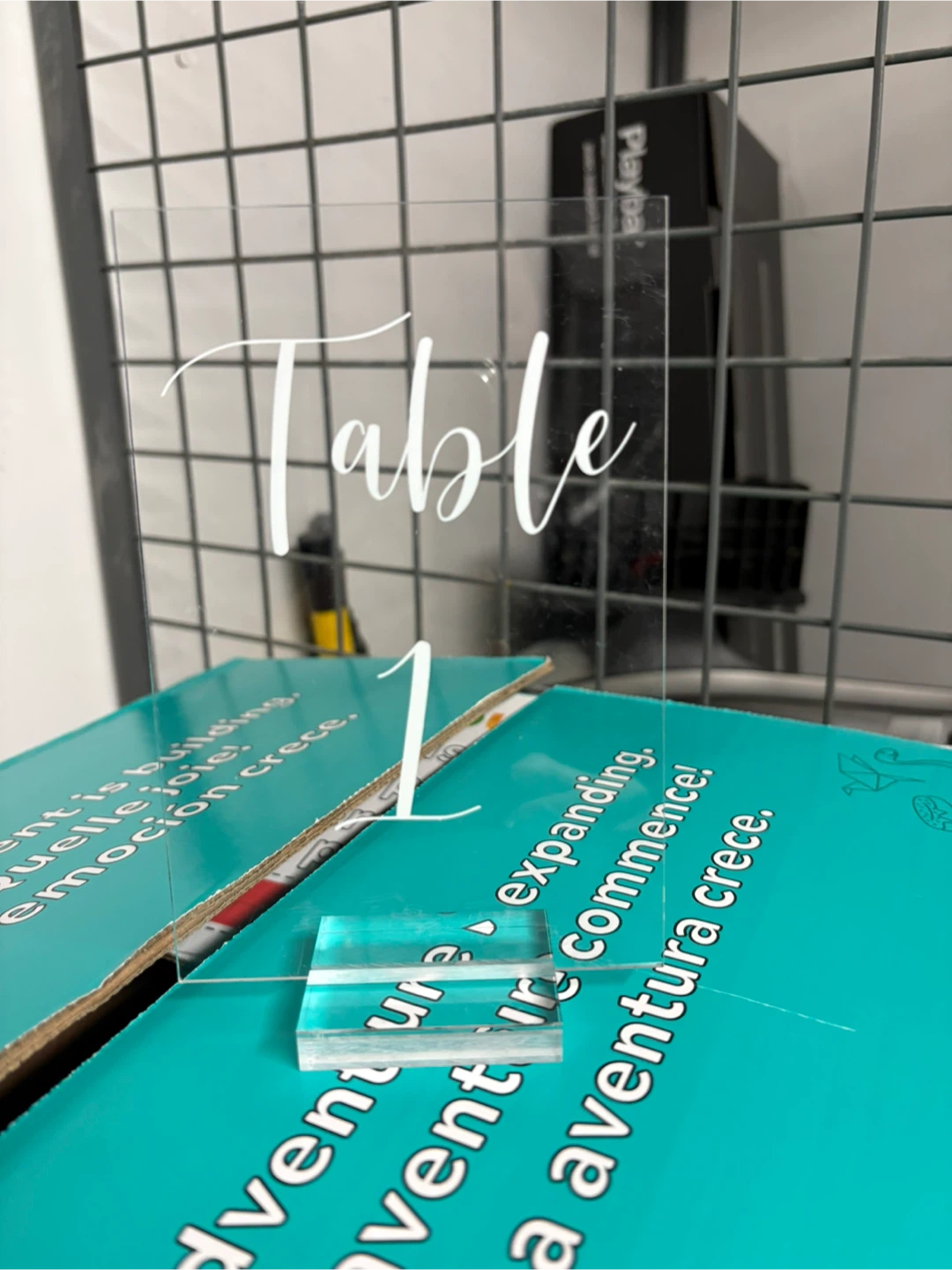 Acrylic Table Number set -wedding decor