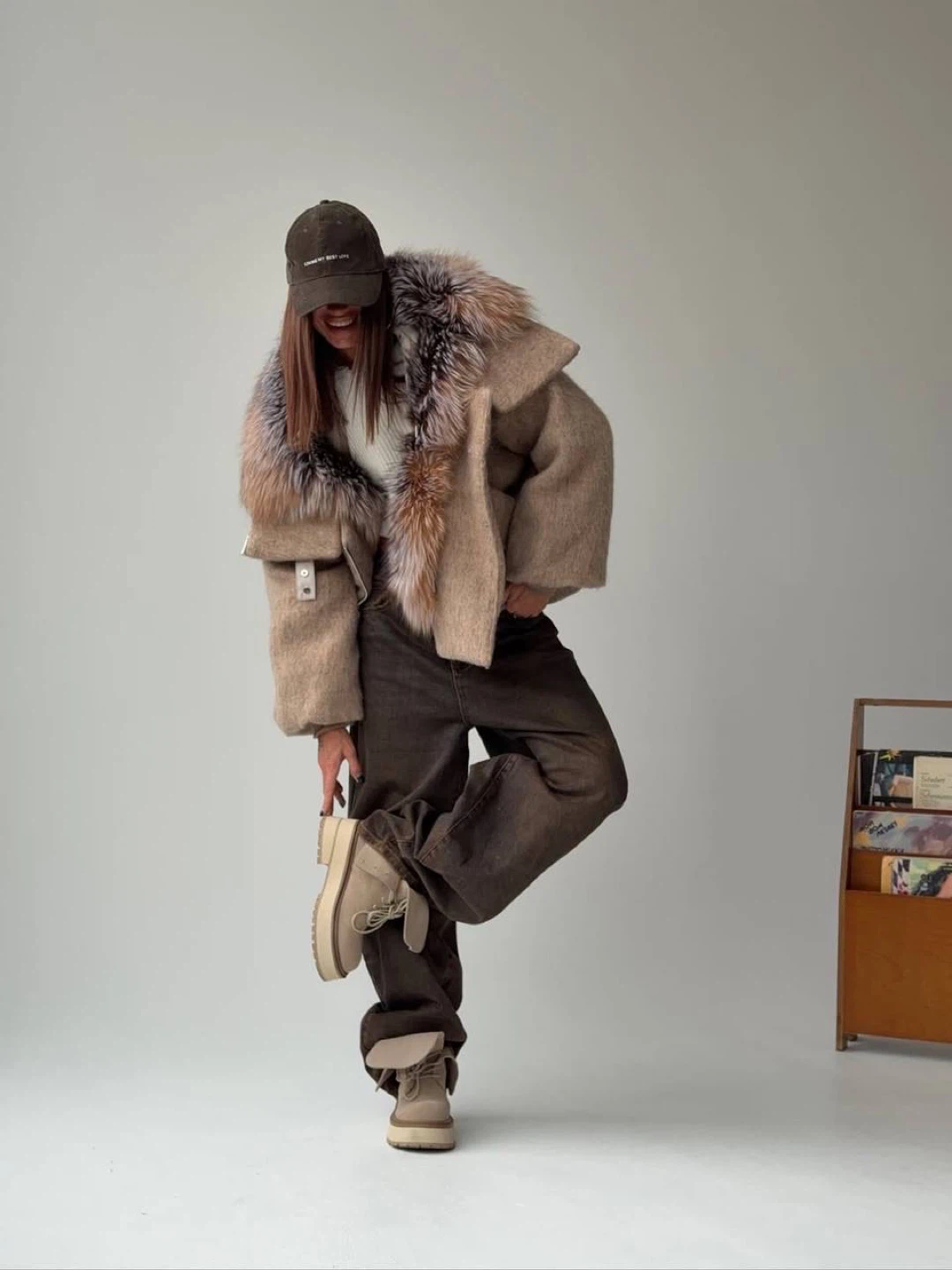 Women's Faux Fur Trimmed Parka Jacket