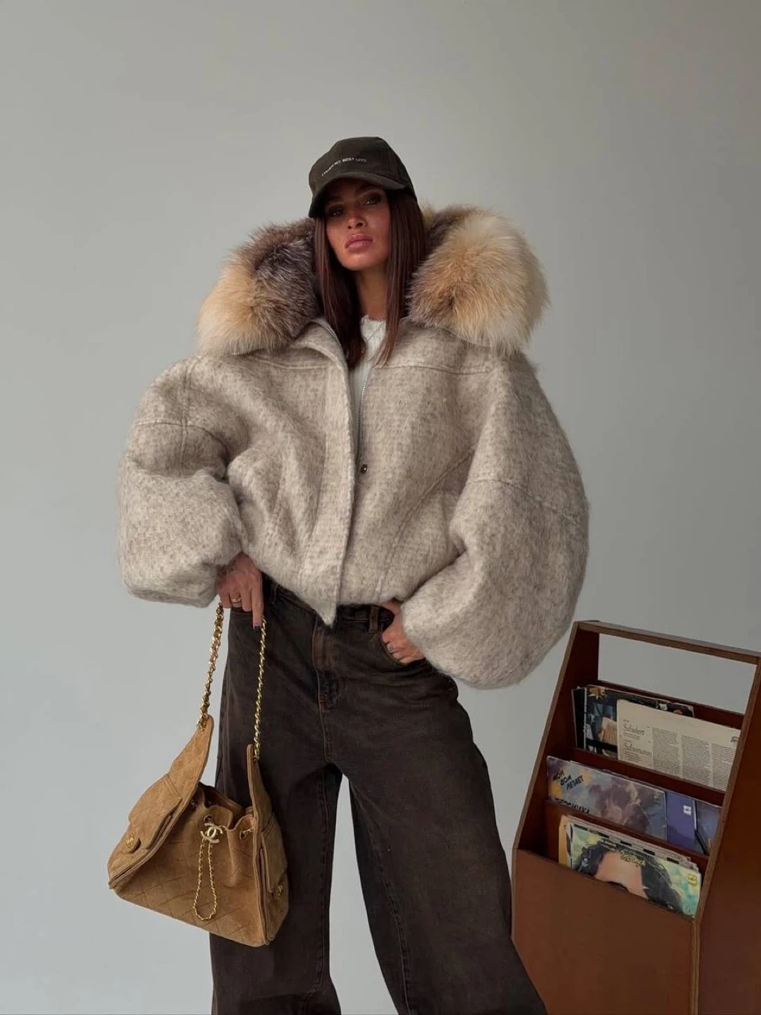 Women's Faux Fur Trimmed Parka Jacket - photo 2
