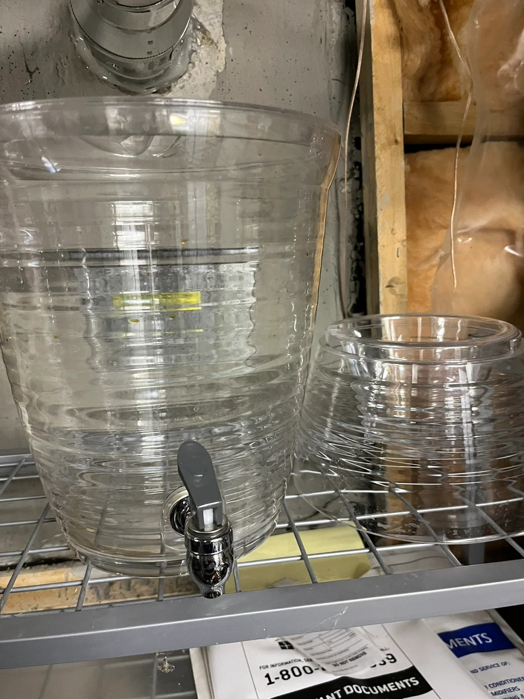 Clear Plastic Beverage Dispenser with Spigot
