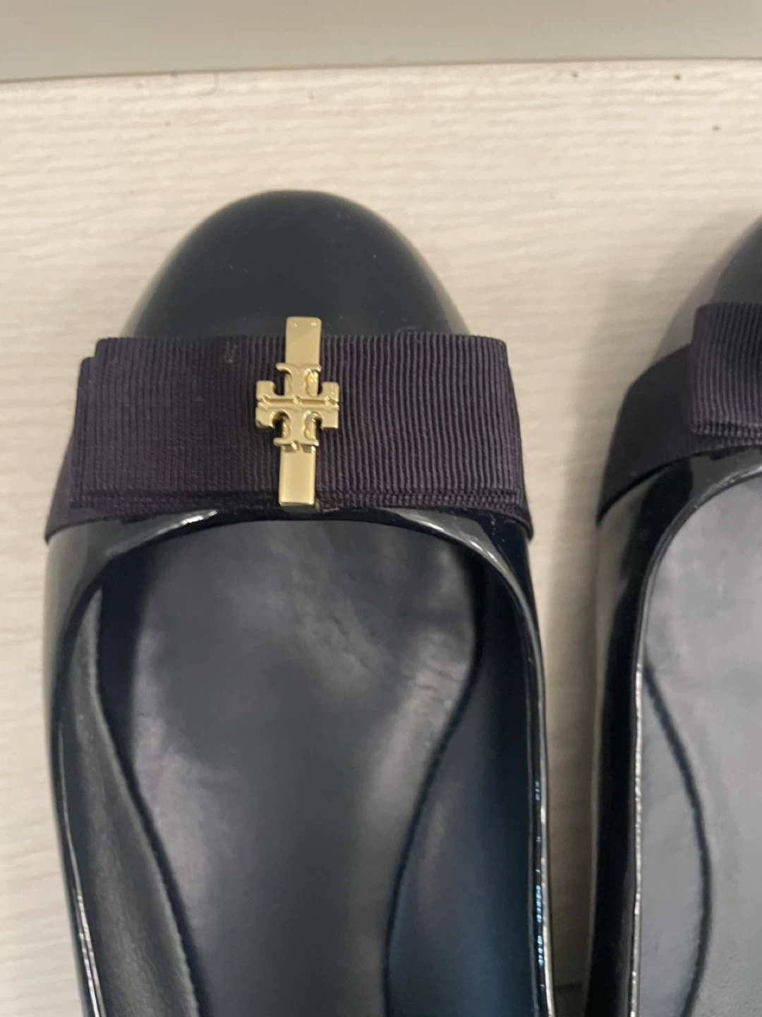 Tory Burch Navy Patent Leather Ballet Flats - photo 2