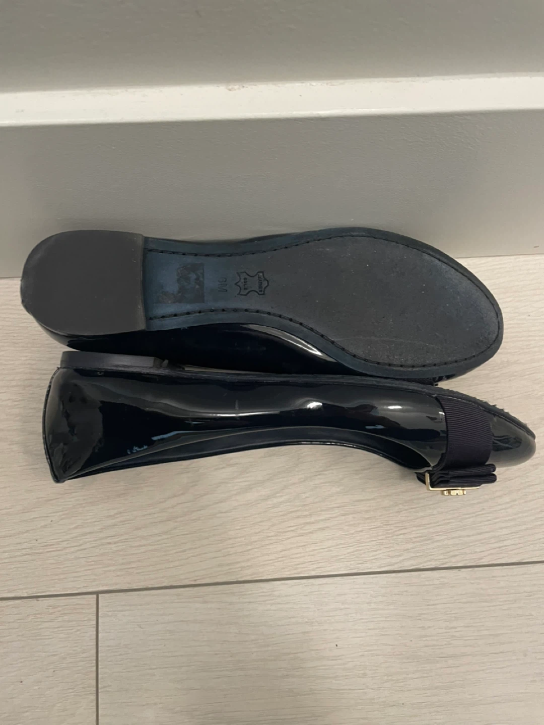 Tory Burch Navy Patent Leather Ballet Flats - photo 3