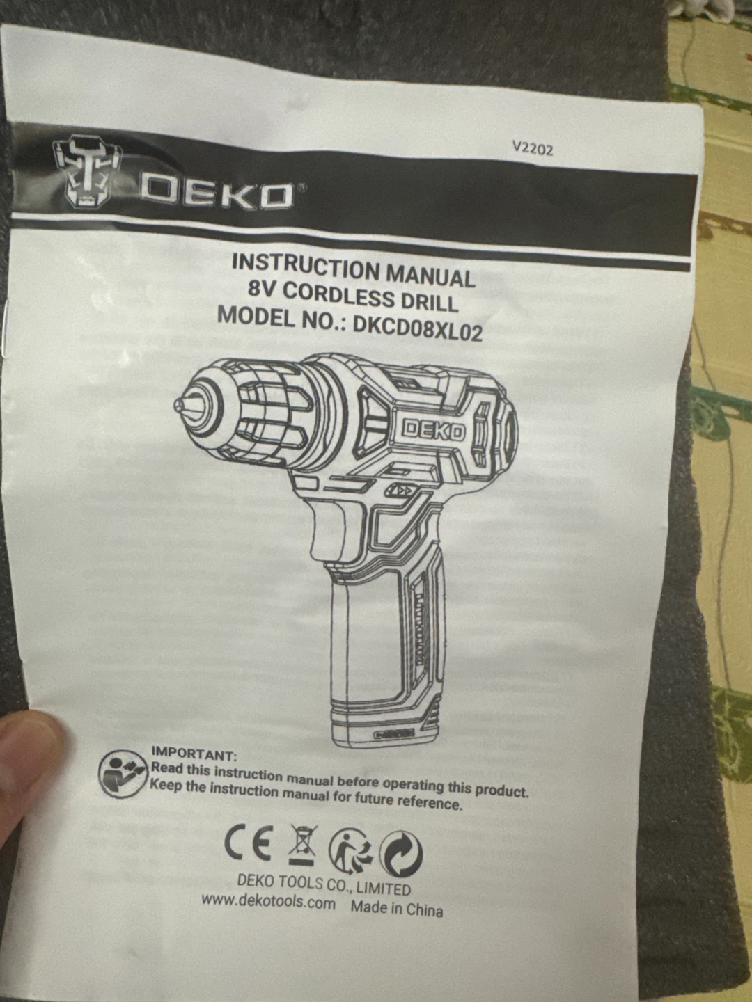 DEKO 8V Cordless Drill Tool Kit with Accessories - photo 4