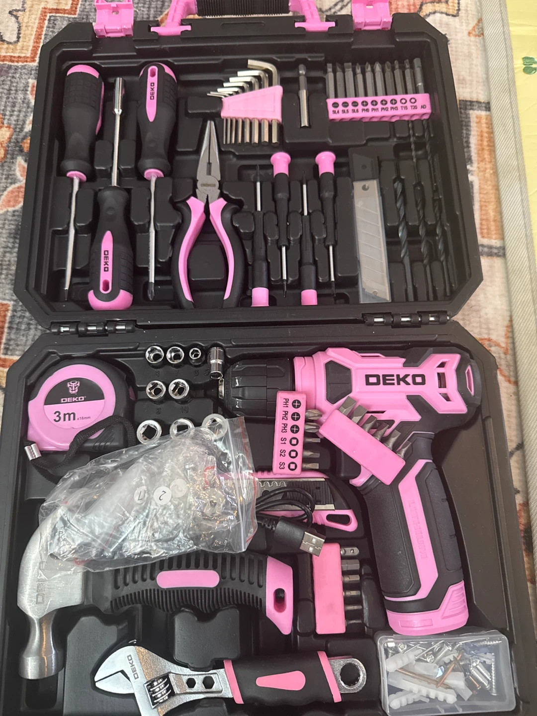 DEKO 8V Cordless Drill Tool Kit with Accessories - photo 3