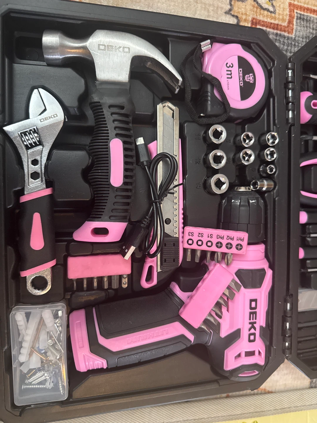 DEKO 8V Cordless Drill Tool Kit with Accessories - photo 5