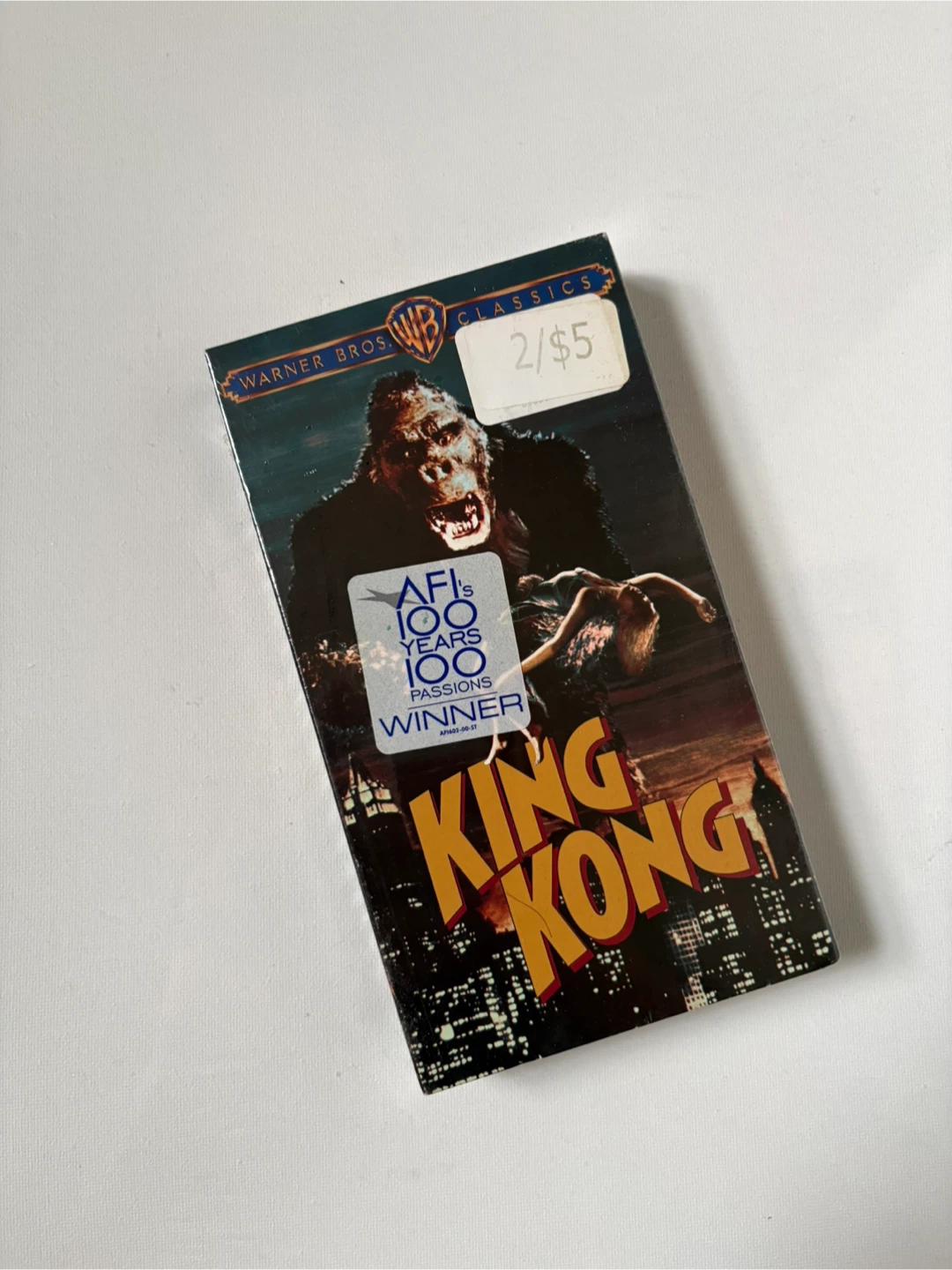 Vintage King Kong sealed VHS tape Warner Bros godzilla alien