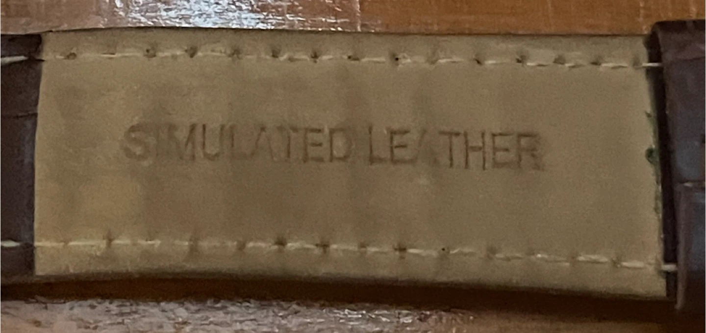 Simulated Leather Watch Band