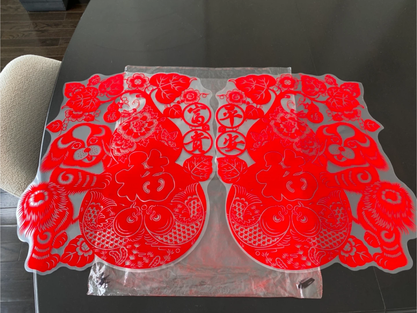 BRAND NEW Lunar New Year Window / Door Sticker Decor (Pair of 2)