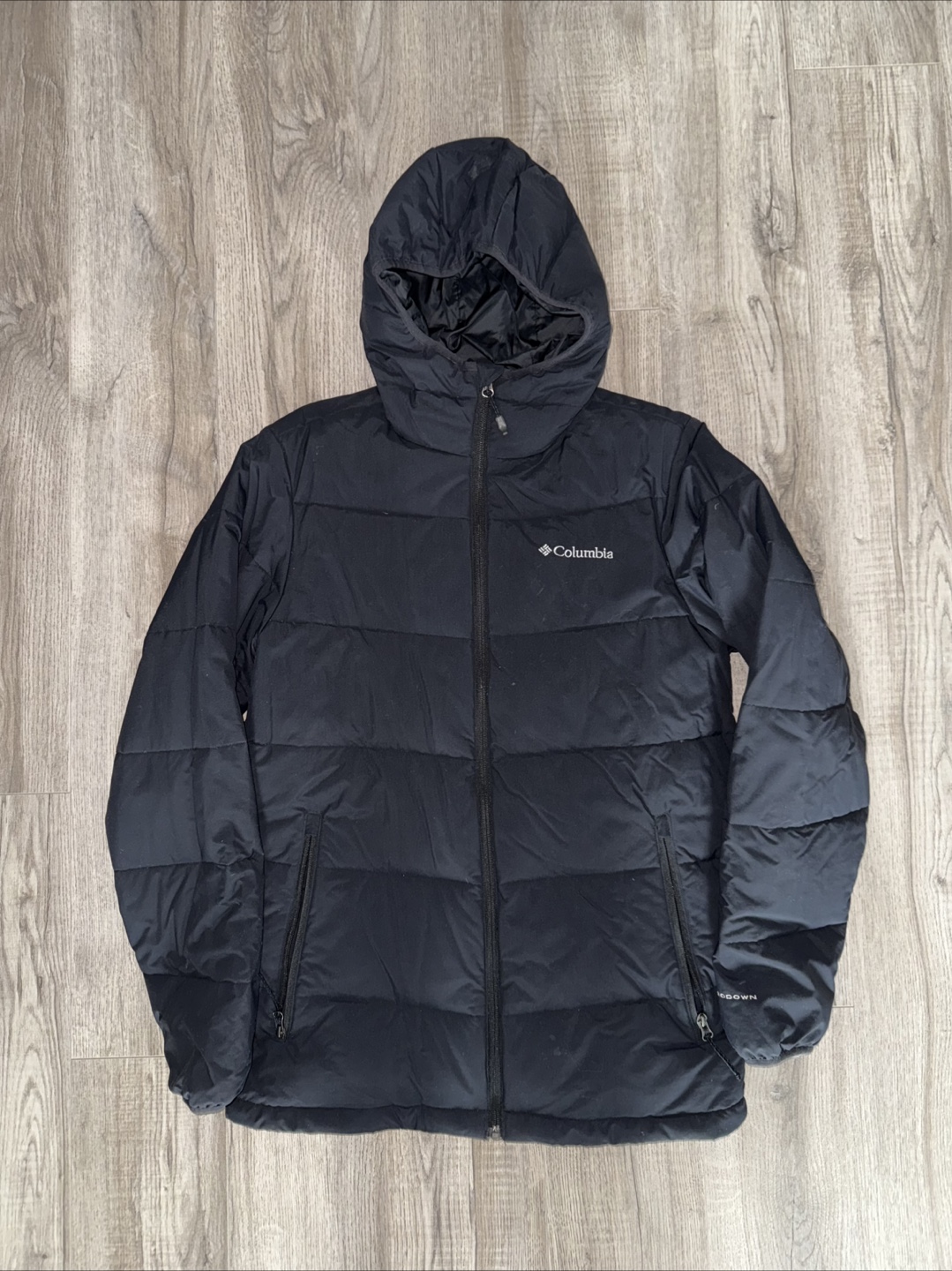 Columbia Hooded Down Puffer Jacket - MEN SMALL