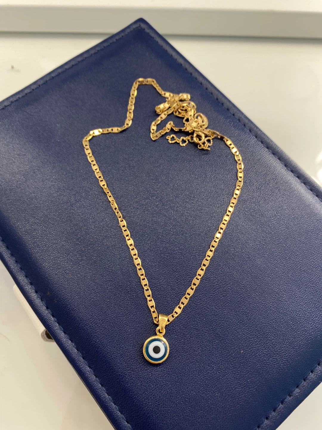 Gold Evil Eye Necklace