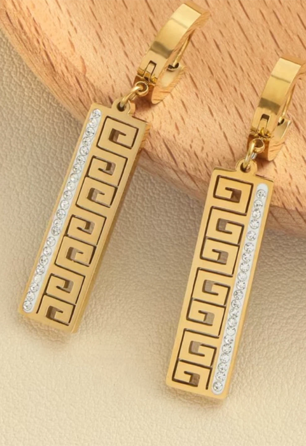 18 karat gold $26 earrings