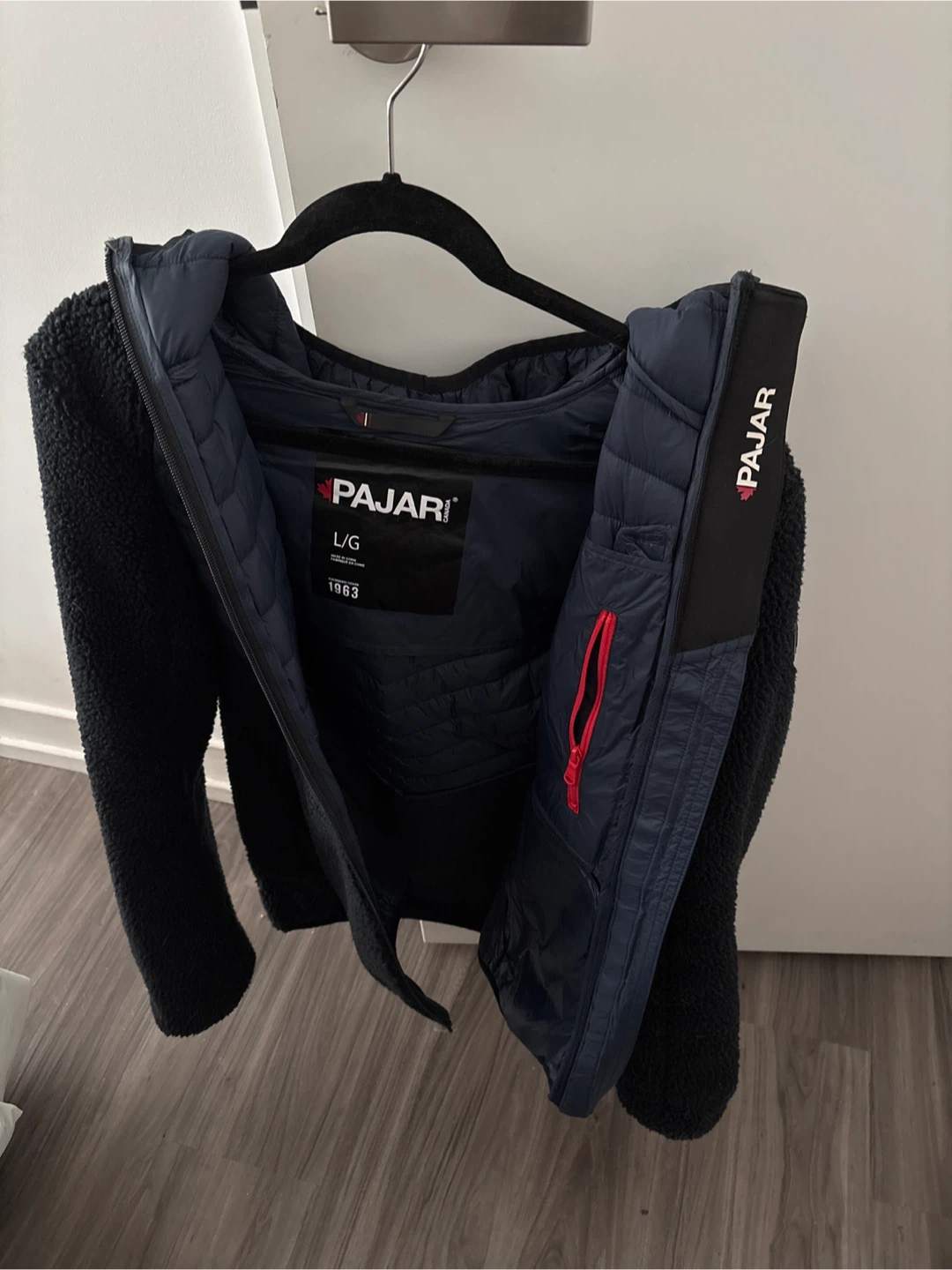 Pajar Fleece and Puffer Jacket Size L/G Navy Blue - photo 3
