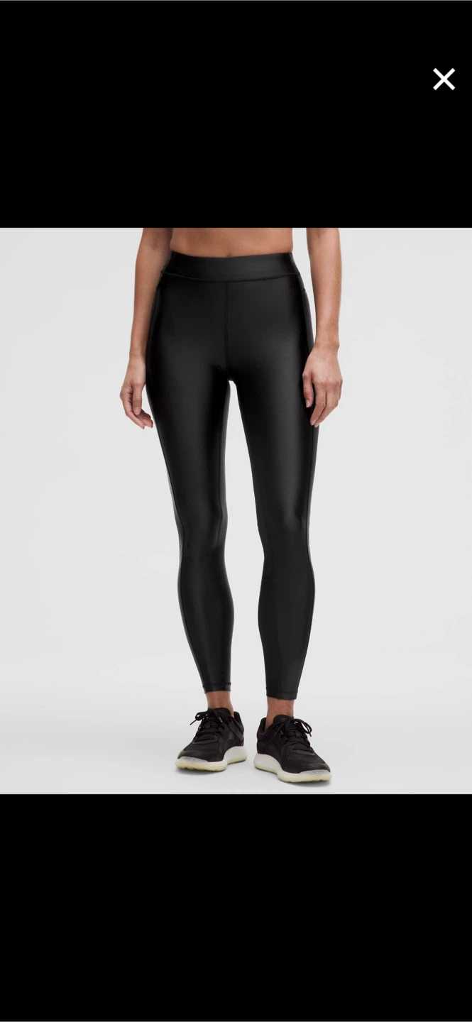 Lululemon Black Satin Shine Leggings