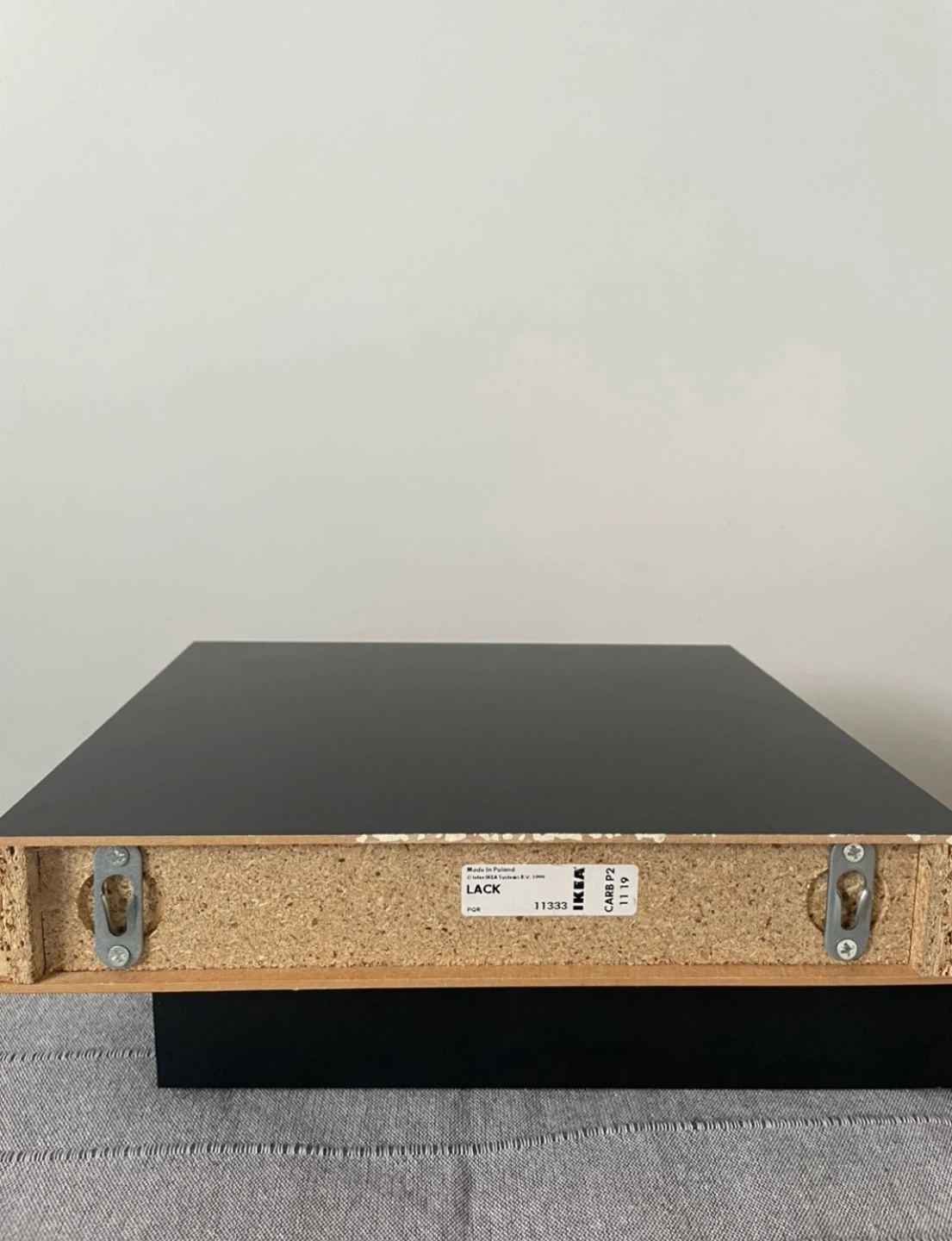 Pair of IKEA LACK Black Wall Shelves - photo 4