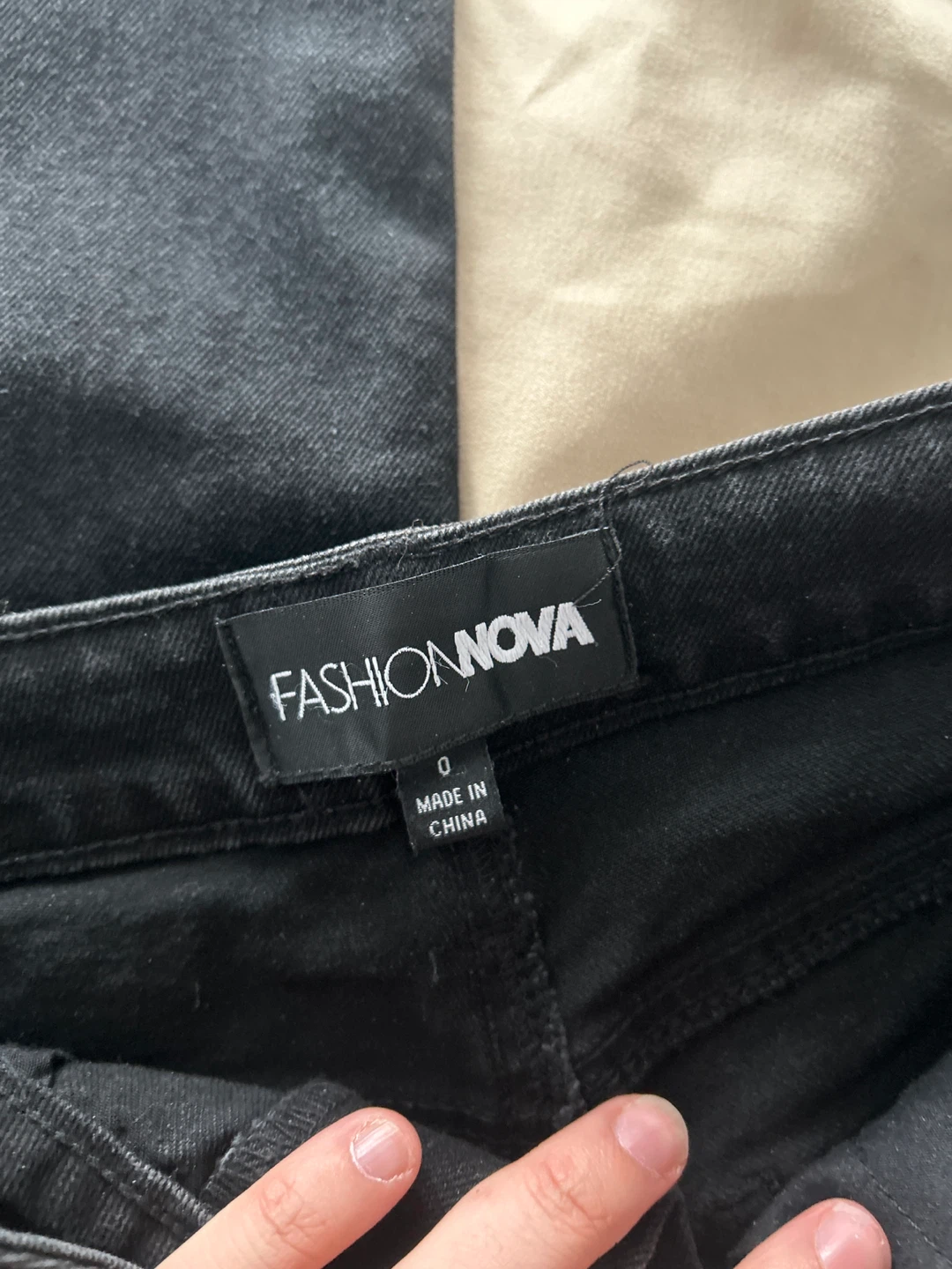Fashion Nova Black Denim Jeans Size 0 - photo 2