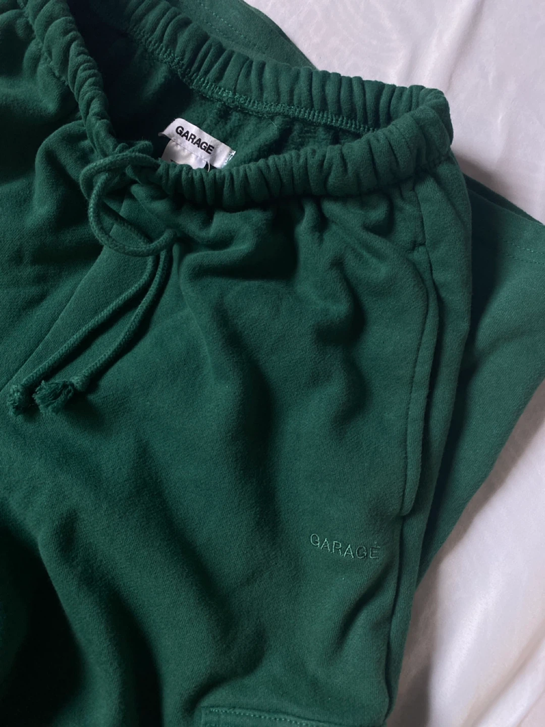 GARAGE Green Cargo Sweatpants