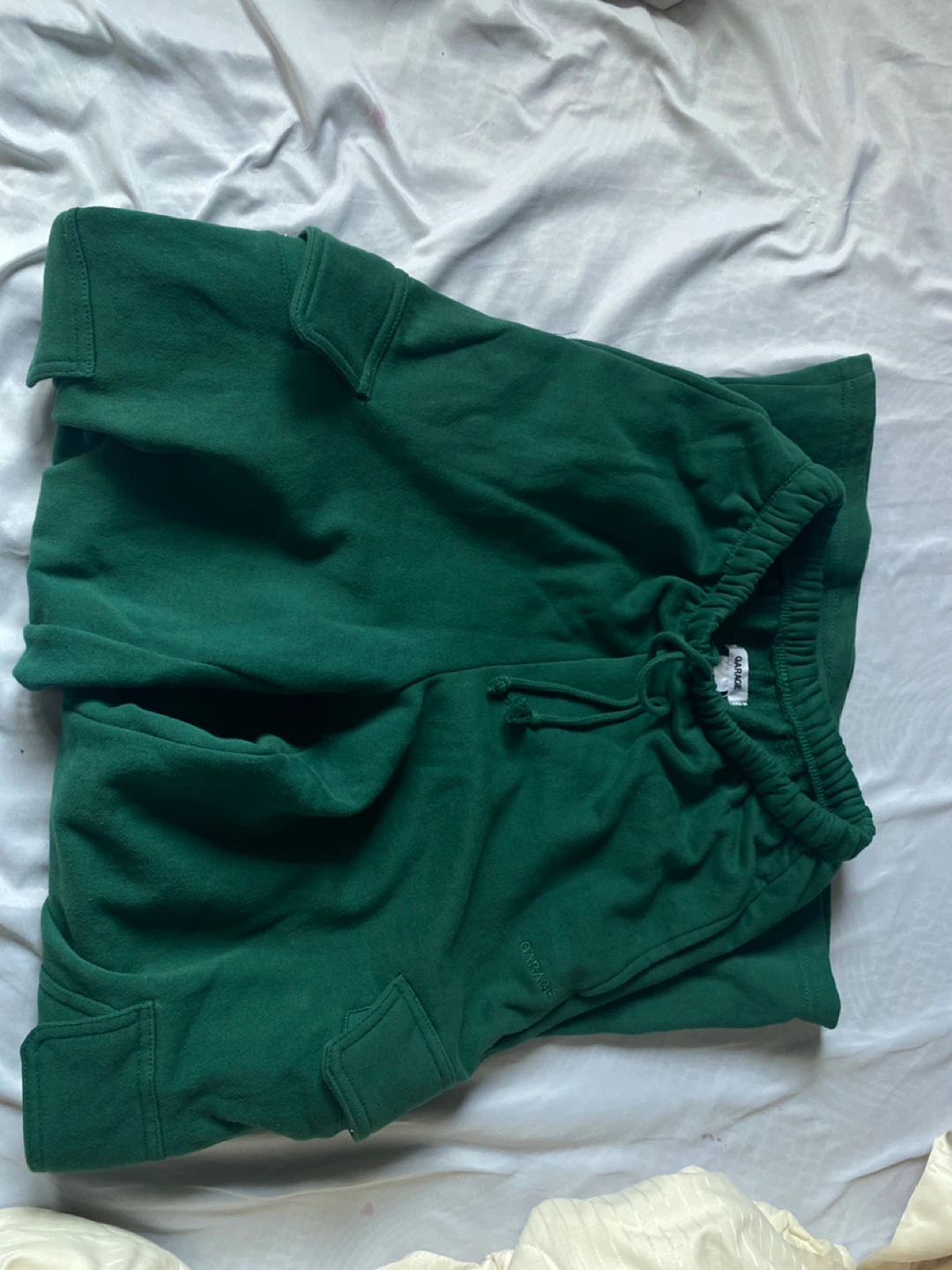 GARAGE Green Cargo Sweatpants - photo 3