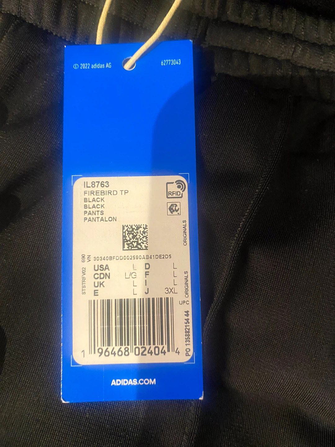 Adidas Firebird TP Tracksuit Set Black Large - photo 4