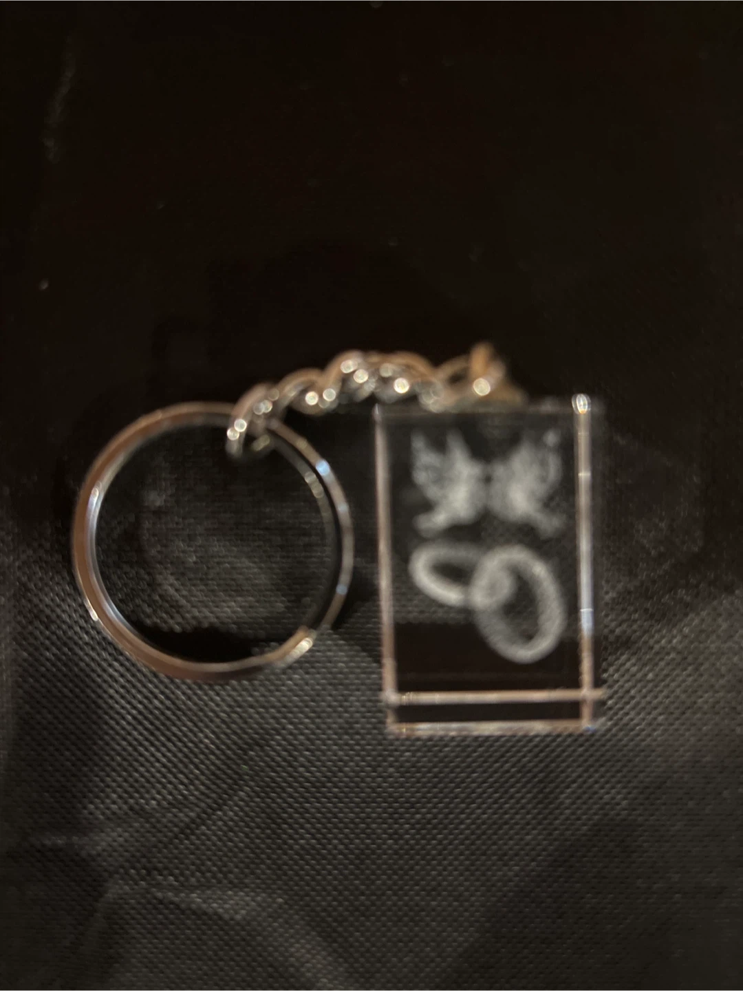 3D Glass Lazer Etched Keychain over 200 pieces - photo 3