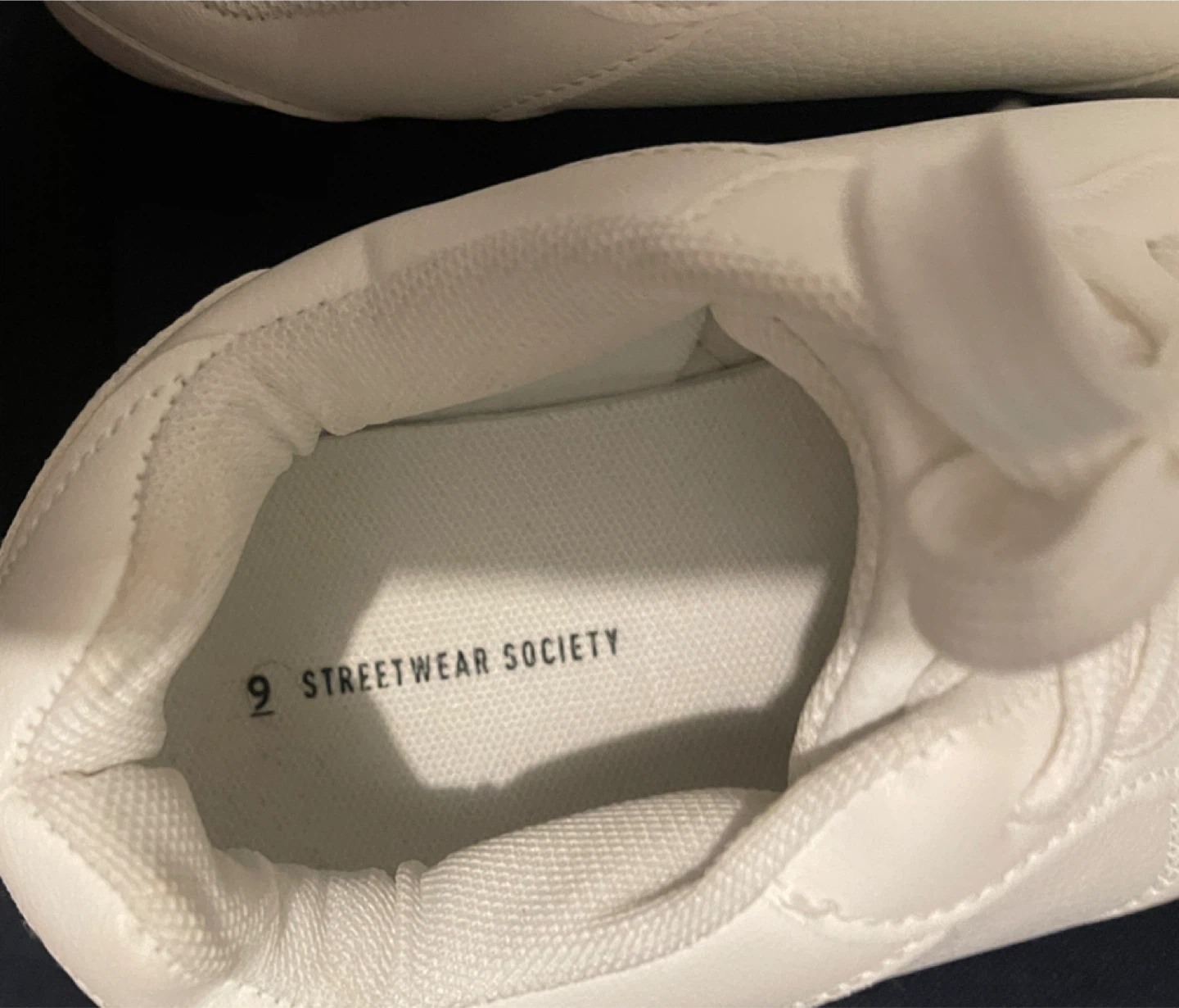 Streetwear Society White Sneakers Size 9 - photo 3