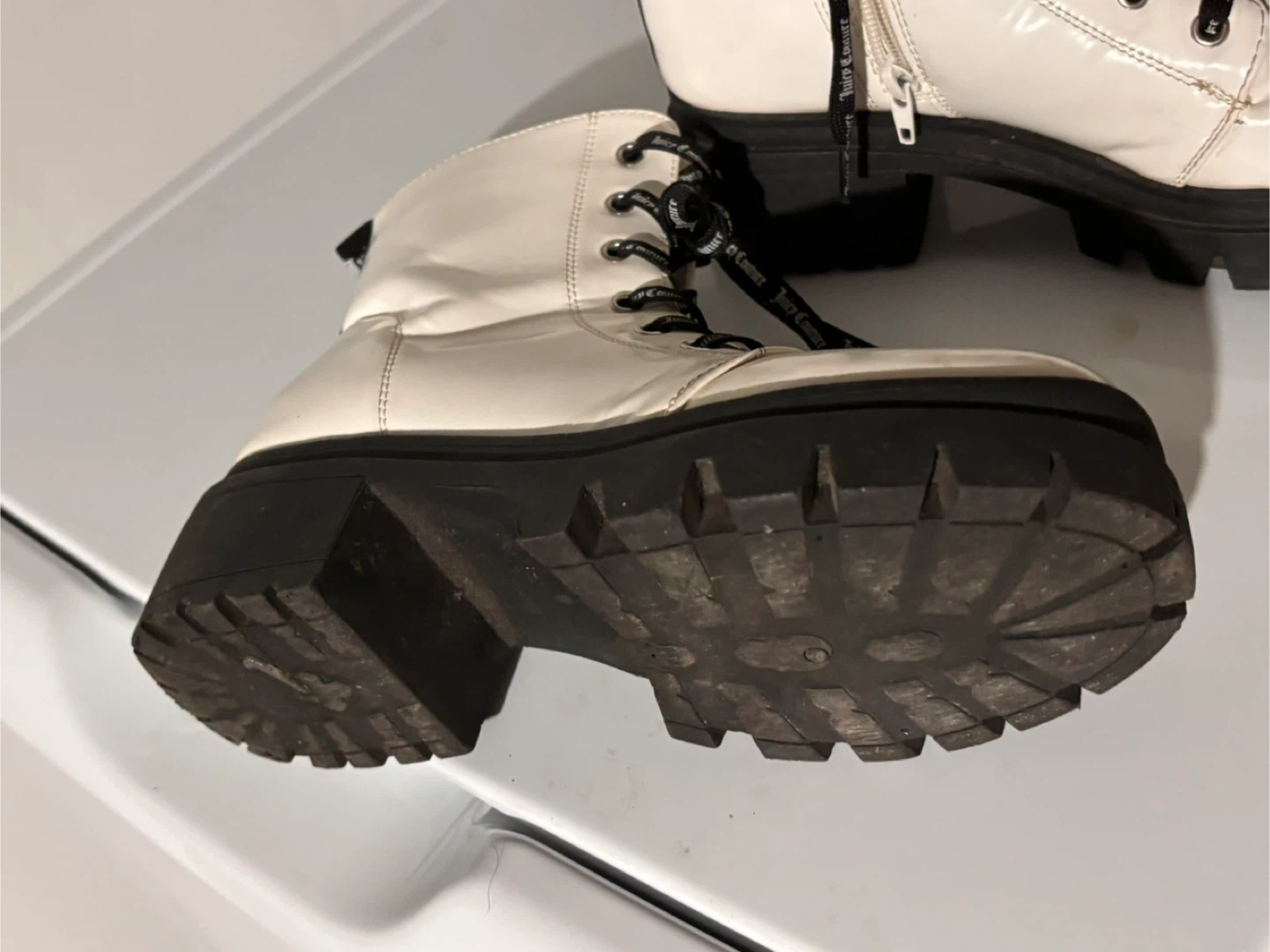 Juicy Couture White Combat Boots - photo 5