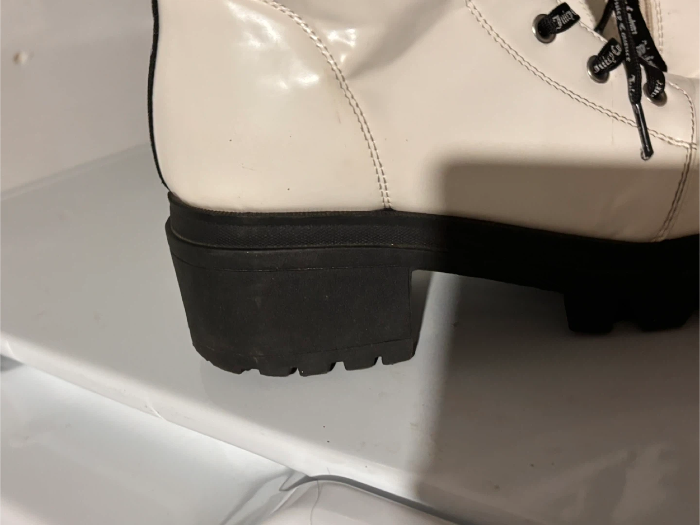 Juicy Couture White Combat Boots - photo 3